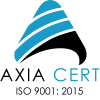 AXIACERT logo 9001 AXIACERT logo 9001